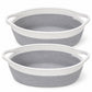 Round Woven Cotton Cord Storage Basket Set of 2