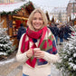 Christmas Tree Print Oversized Scarf Holiday Winter Wrap with Fringe Edge 70.8*25.6 Inches