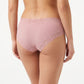 2 Pack Ribbed Floral Lace Hipster Underwear