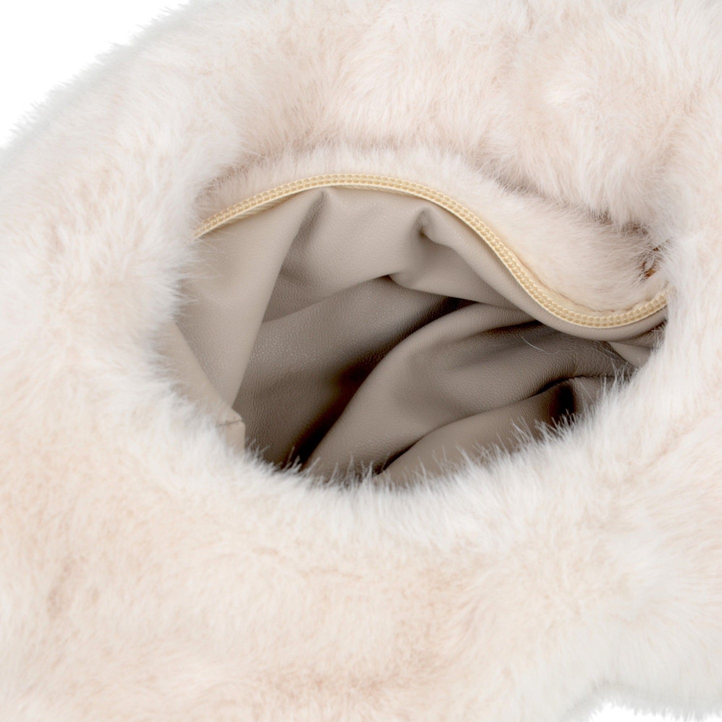 Soft Plush Bow Faux Fur Handbag Stylish Daily Shoulder Bag