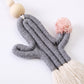 Cactus Macrame Keychain with Tassel Bag Charm