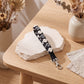 Floral Braided Wrist Strap with Swivel Clasp