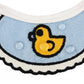 Pet Bib Collar Soft Adjustable Knit Bandana with Colorful Embroidered Design for Cats and Dogs