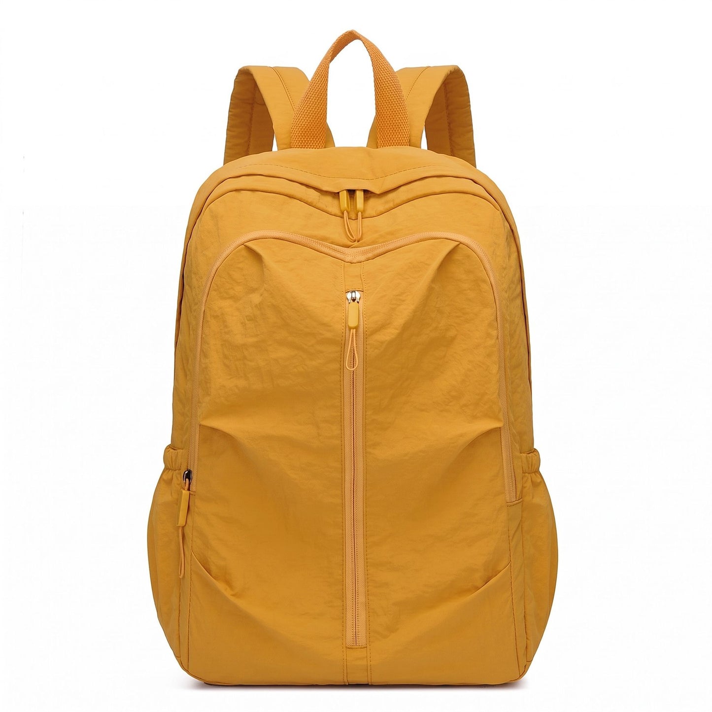 Lightweight Travel Backpack with Large Front Zip Compartment Side Pockets and Padded Shoulder Straps