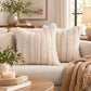 Boho Tufted Tassels Decorative Throw Pillow Cover Set of 2
