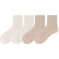 4 Pairs Women's Lace Knit Crew Socks Lightweight Breathable Mesh Style with Elastic Cuff in Assorted Patterns