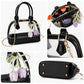 Clear PVC Mini Satchel Bag with Chain Strap and Floral Pearl Charm