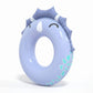 Kids Inflatable Fish Pool Ring with Fins and Cartoon Face