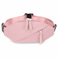 Crossbody Sling Waist Bag with Adjustable Strap Zip Closure and Braided Pulls