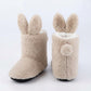 Fuzzy Bunny Slipper Boots