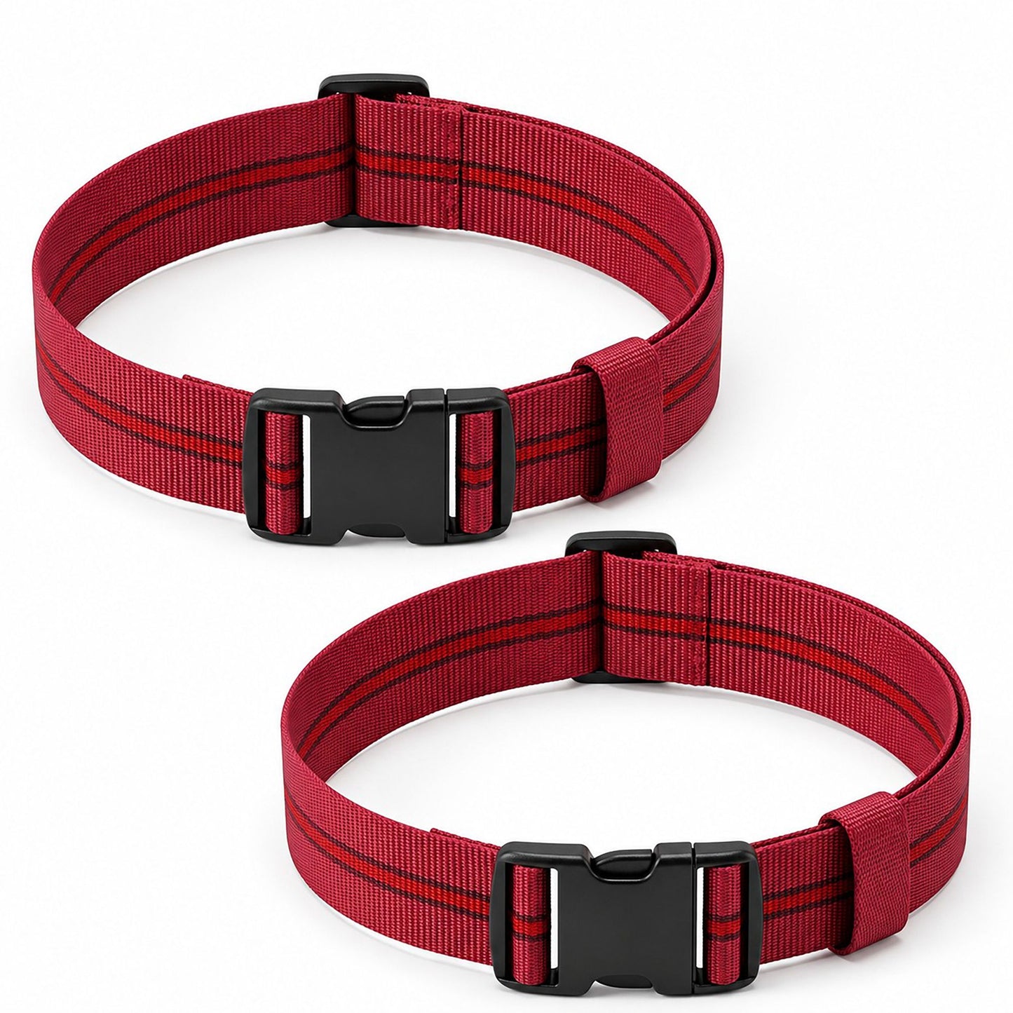 2 Pack Adjustable Luggage Straps with Quick Release Buckles