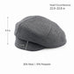 Wool Blend Houndstooth Beret Hat Vintage Painter Cap for Fall Winter