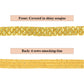 Sewing Sequin Trim 0.9 Inch 4 Row, 25 Yards Glitter Sequin Ribbon Metallic Stretch Bling Strip DIY Craft Decoration