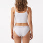 2 Pack Ribbed Floral Lace Bikini Underwear
