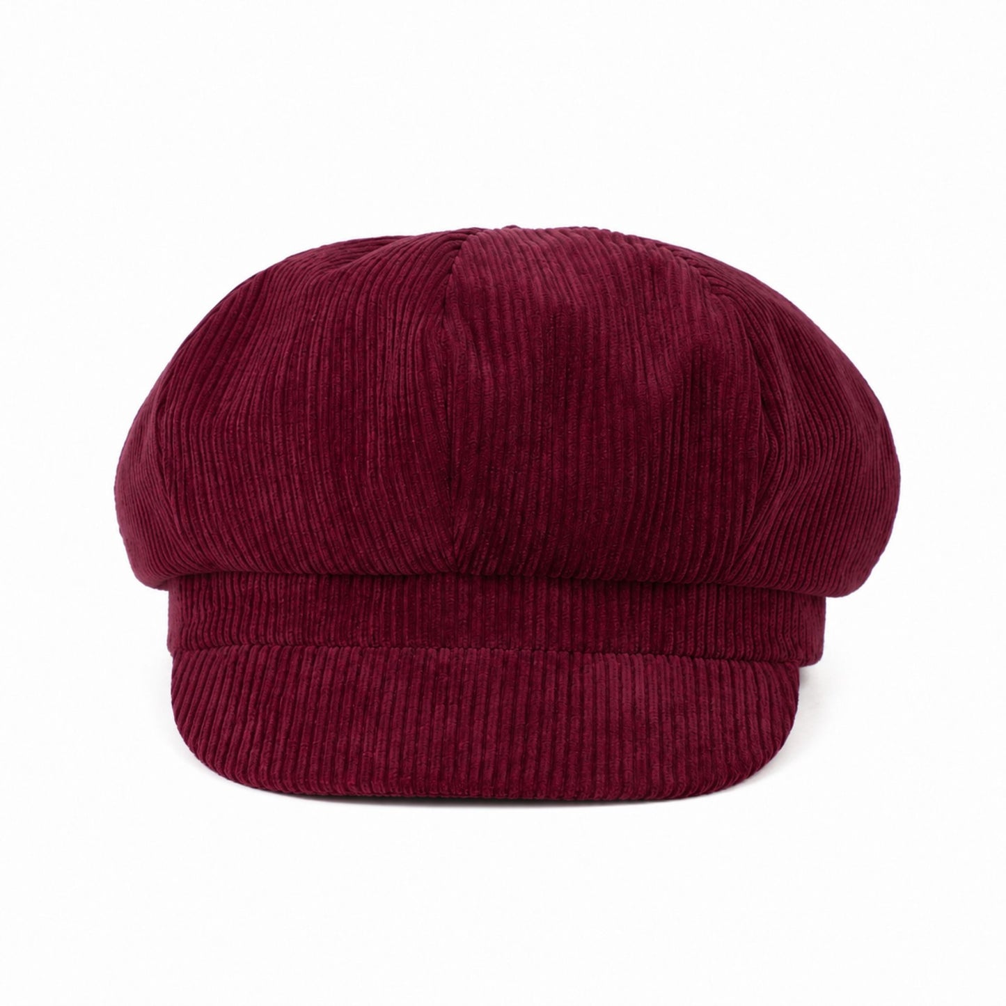 Corduroy Newsboy Cap Vintage Baker Boy Cabbie Hat with Short Brim