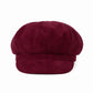 Corduroy Newsboy Cap Vintage Baker Boy Cabbie Hat with Short Brim