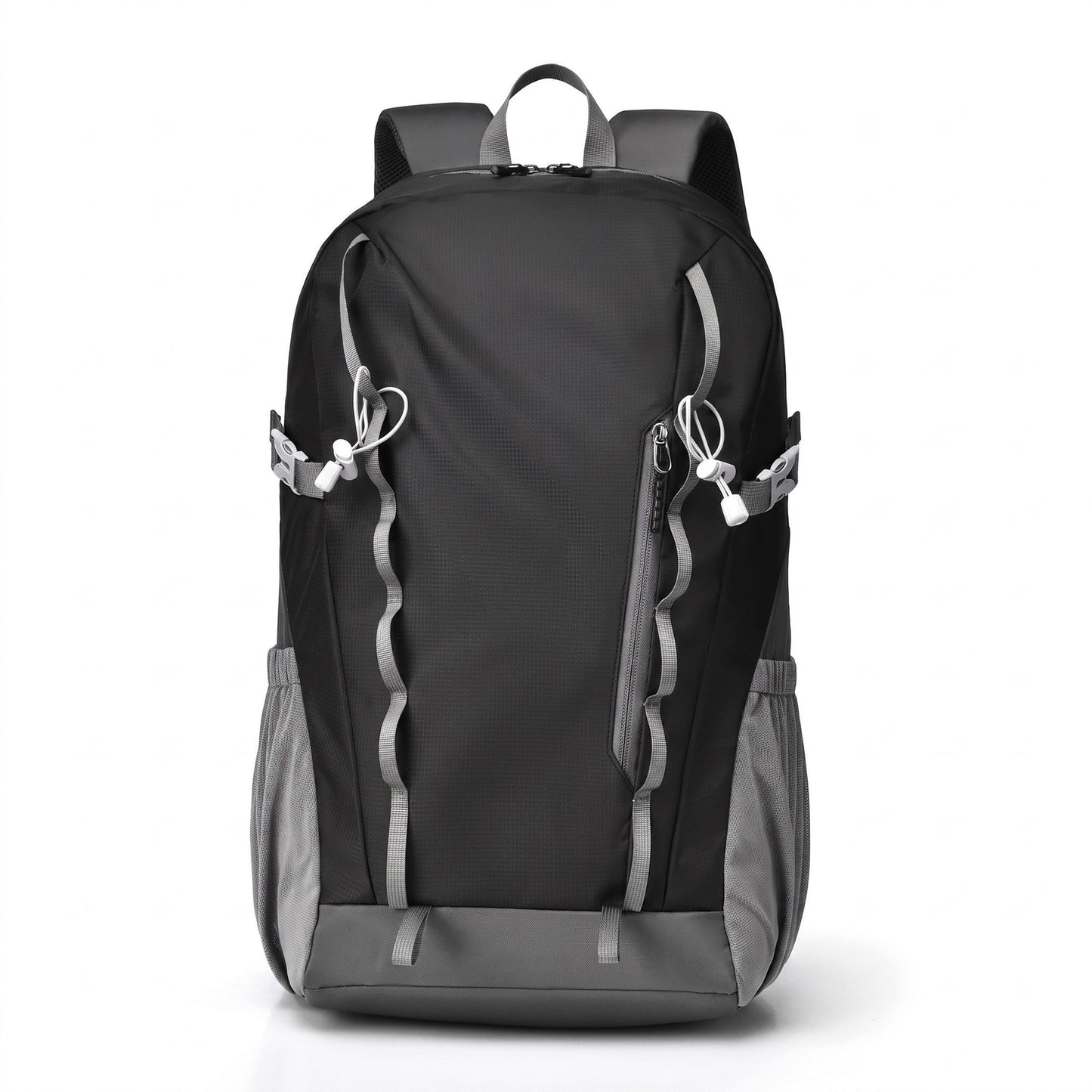 Travel Backpack with Side Pockets Front Zip Compartments Adjustable Straps Top Hle