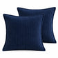 2 Pack Soft Ribbed Corduroy Throw Pillow Covers 18 x 18 Inch Solid Color