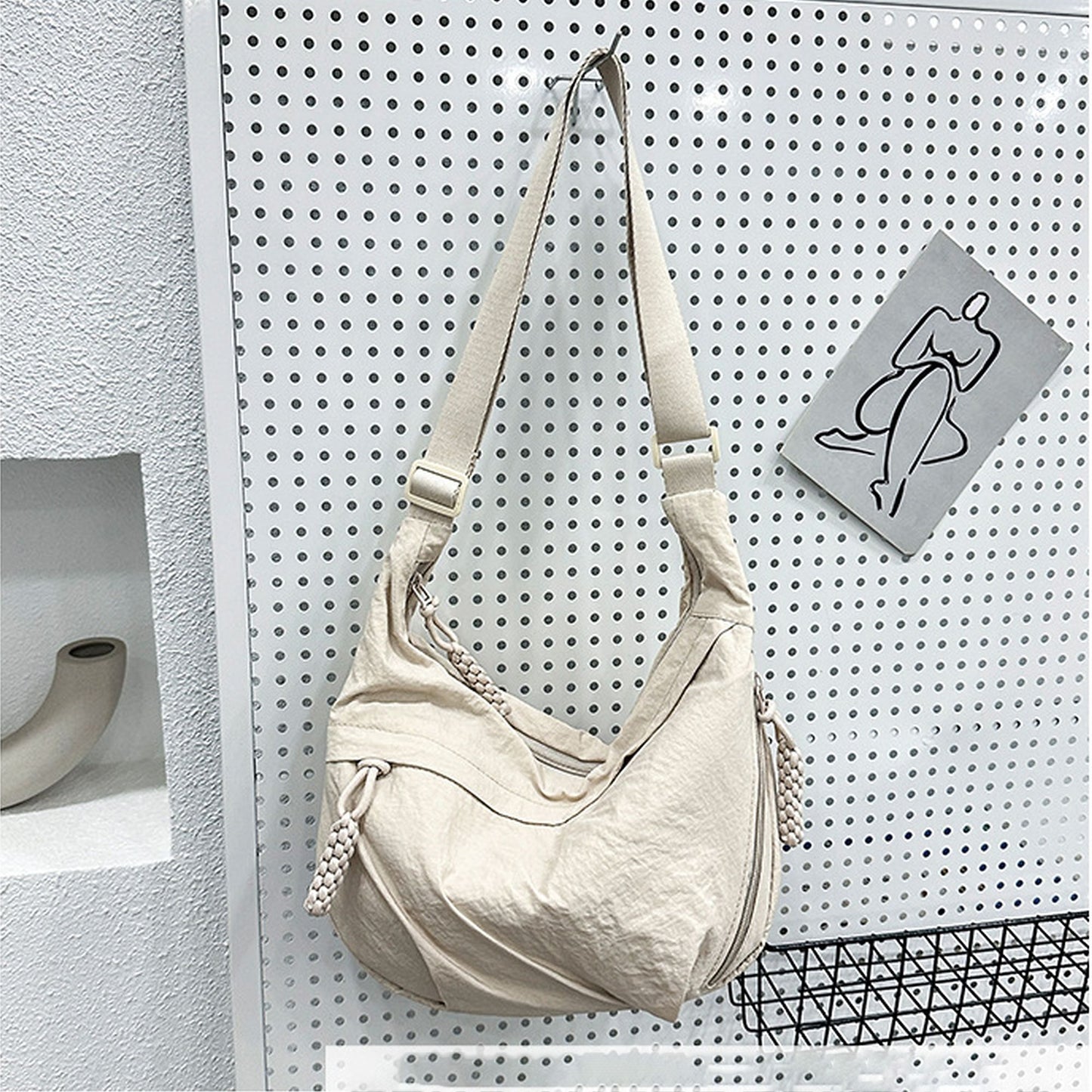 Casual Canvas Hobo Shoulder Bag