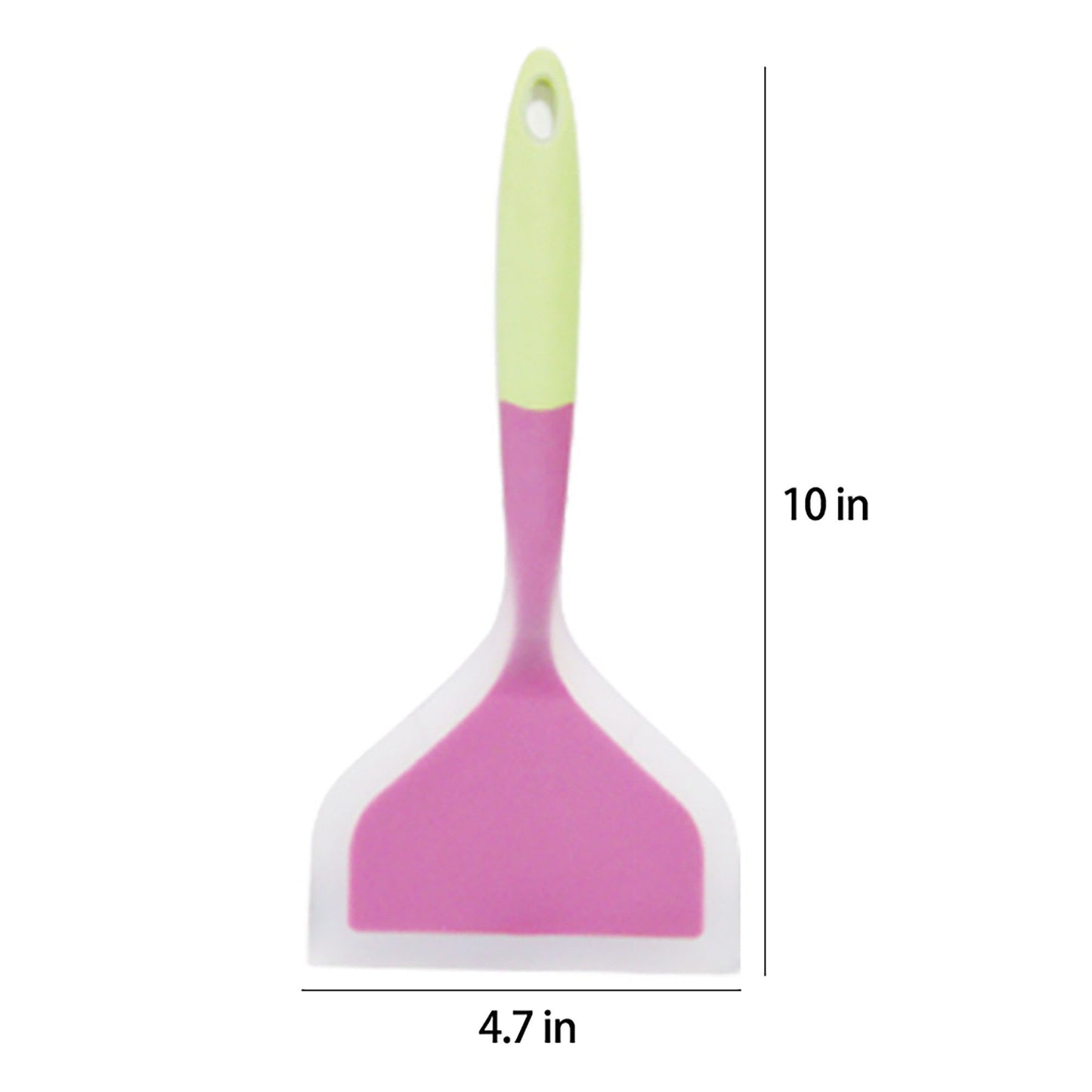 2-Piece Silicone Bench Scraper Set with Flexible Edge and Hanging Handles