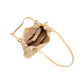 Woven Leather Shoulder Satchel with Ruched Top Detail Long Straps and Slouchy Shape