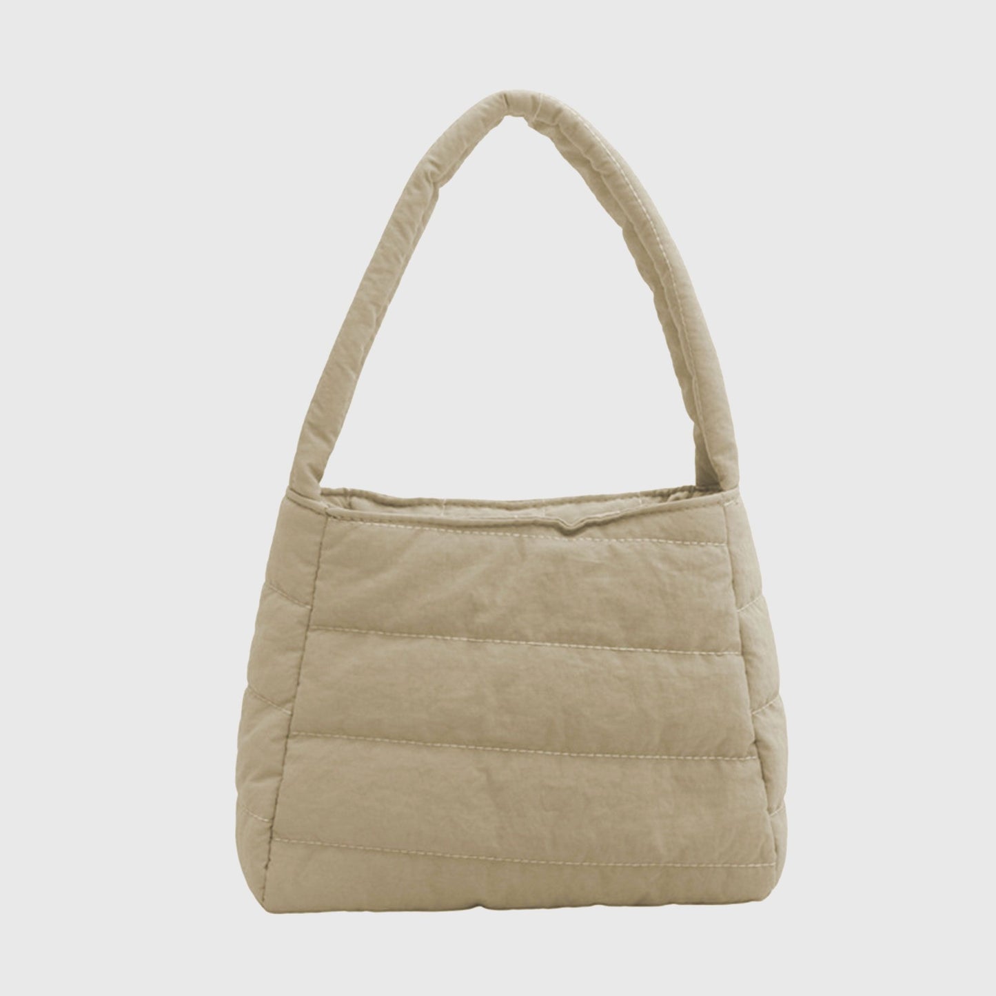 Quilted Mini Handbag - Compact Puffy Top-Handle Bag for Casual Daily & Stylish Outings