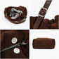 Faux Suede Hobo Shoulder Bag with Adjustable Strap Magnetic Closure and Interior Pocket