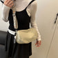 Soft Crossbody Bag - Adjustable Patterned Strap Shoulder Bag for Casual Daily & Stylish Outings
