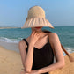 Extra Wide Brim Sun Visor Hat for Women Adjustable UV Protection Bow Detail Breathable Summer Beach Hat
