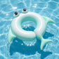 Kids Inflatable Dolphin Pool Ring with 3D Eyes and Tail Fin