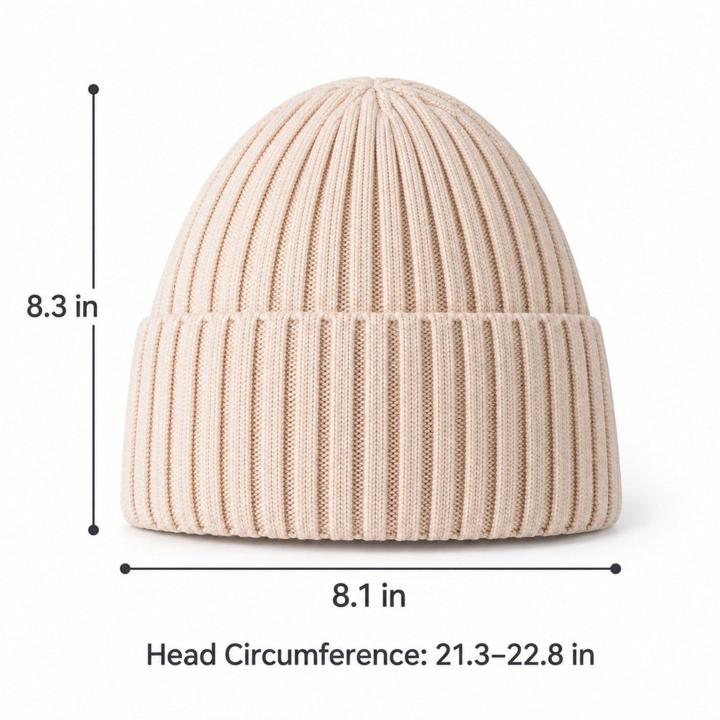 Thickened Warm Knit Beanie Winter Slouchy Cold Weather Cap