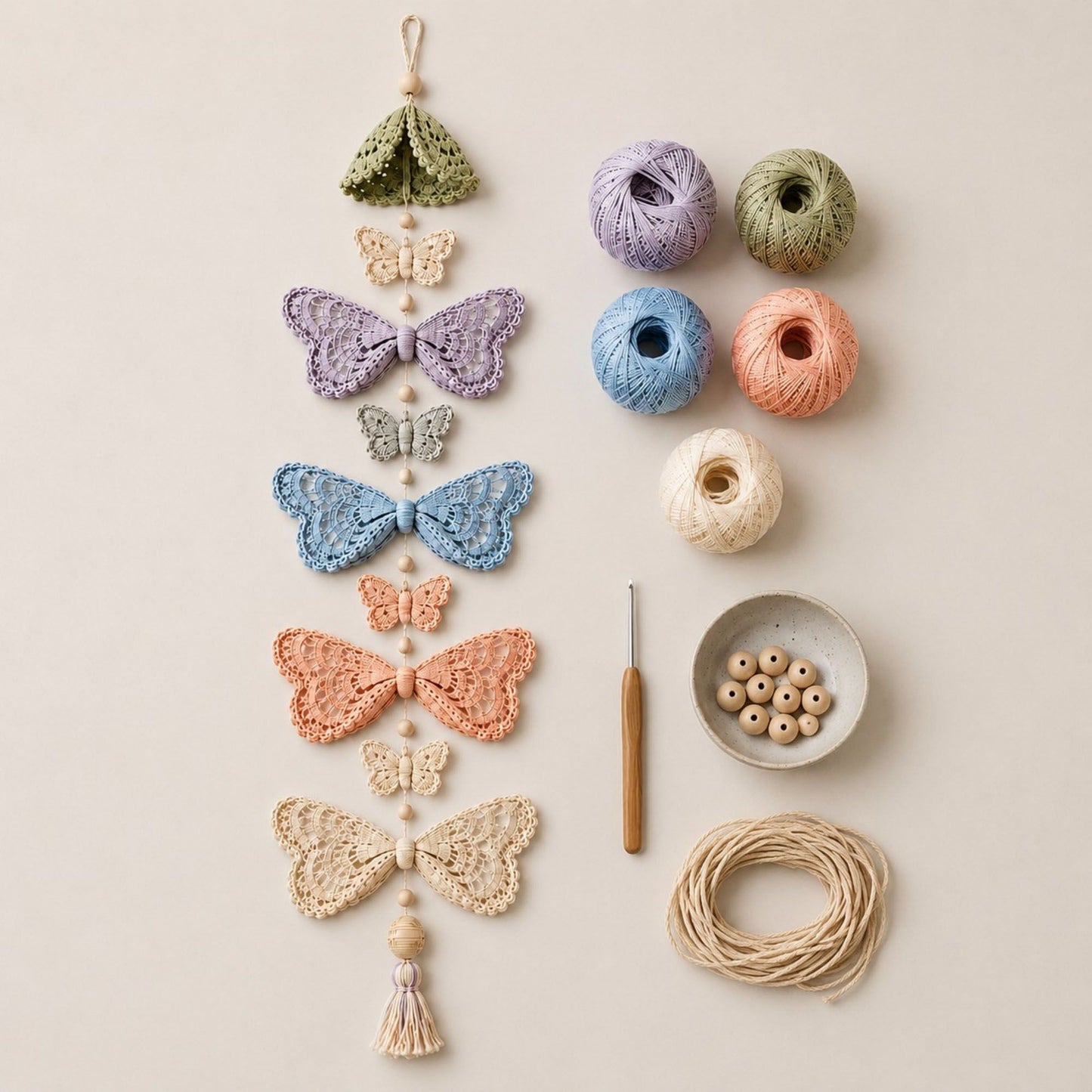 Halloween Crochet Hanging Ornament DIY Craft Kit