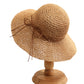 Woven Floppy Sun Hat with Rounded Crown and Decorative Bow Detail for Elegant Summer Shade and Vacation Style