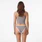 2 Pack Ribbed Lace Trim Thong Underwear