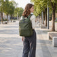 Multi-Pocket Commuter Backpack with Padded Shoulder Straps, Front Zip Pockets and Top Handle