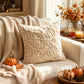 Autumn Pumpkin Maple Leaf Throw Pillow Cover Square Plush Cushion Cover