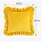 Velvet Ruffle Decorative Throw Pillow Cover Set of 2