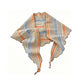 Striped Triangle Scarf Lightweight Soft Neck Head Scarf Casual Layering Wrap 39.5¡Á21.5 Inches