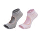 Open Toe Yoga Socks with Anti-Slip Grip Sole Breathable Fabric for Barre and Pilates 2-Pack