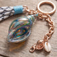 Coastal Seashell Tassel Bag Charm Keychain