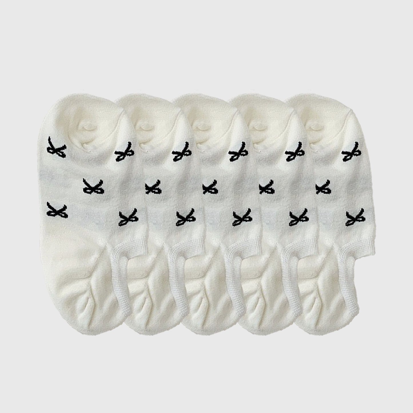 No - Show Liner Socks with Bow Pattern 5Pk