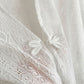 Lace Poncho Cover Up with Fringe Trim and Front Tie