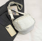 Crossbody Shoulder Bag with Multiple Zip Pockets and Adjustable Strap