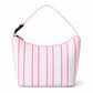 Striped Insulated Lunch Bag Large Capacity Lunch Tote with Shoulder Strap for Work School