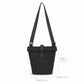 Water Resistant Nylon Crossbody Bucket Bag Adjustable Strap Multi Pocket Everyday Travel Bag