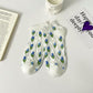 Adorable Summer Floral Embroidered Ankle Socks 4Pk