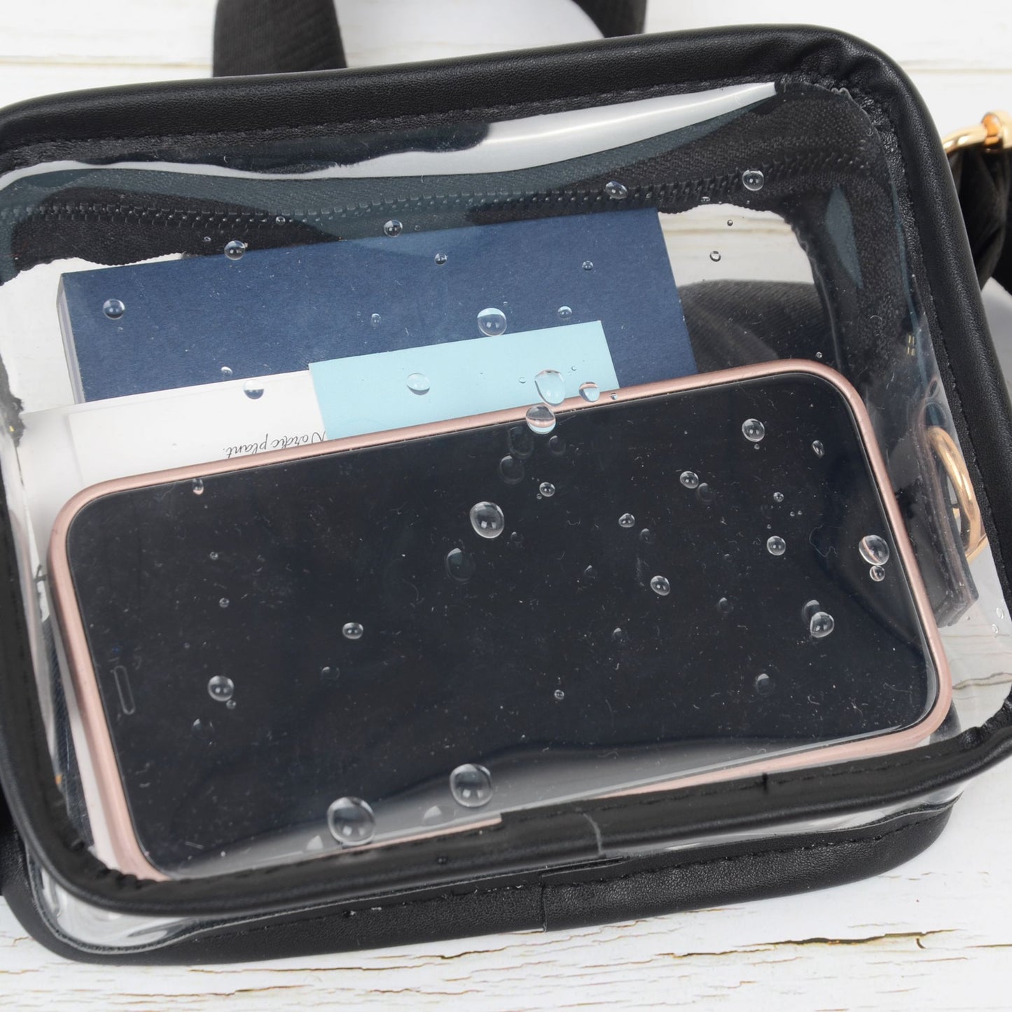 Women's Chic Transparent Crossbody & Messenger Bags with Decorative Scarf