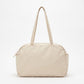 Lightweight Shoulder Tote Bag with Top Zipper and Exterior Side Pockets 12x8x3.5in