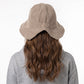 Corduroy Bucket Hat Wide Brim Cloche Hat Casual Soft Brim Hat