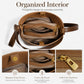 Bucket Crossbody Bag with Top Handle Adjustable Strap and Pebbled Texture